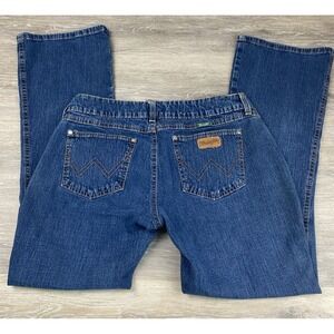 Women's‎ Wrangler Premium Patch Jeans W/ Green Stitching 11/12 (32x30)
